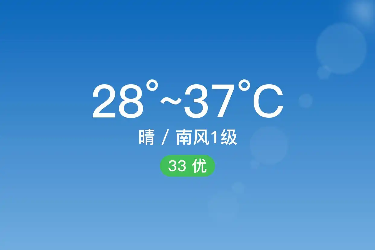 「合肥庐江」7/4,晴,28~37℃,南风1级,空气质量优(图1)
